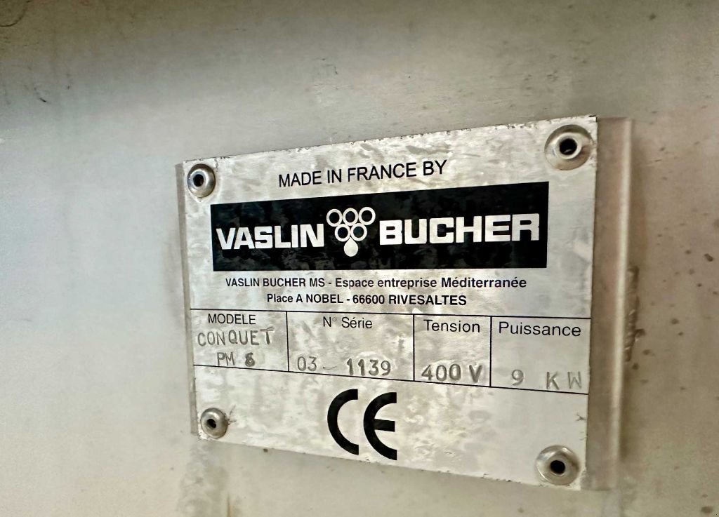 Beregnungspumpe Türe ait Bucher | Pompe à marc PM6 inox 304 - 60 T/h, Gebrauchtmaschine içinde Monteux (resim 6)